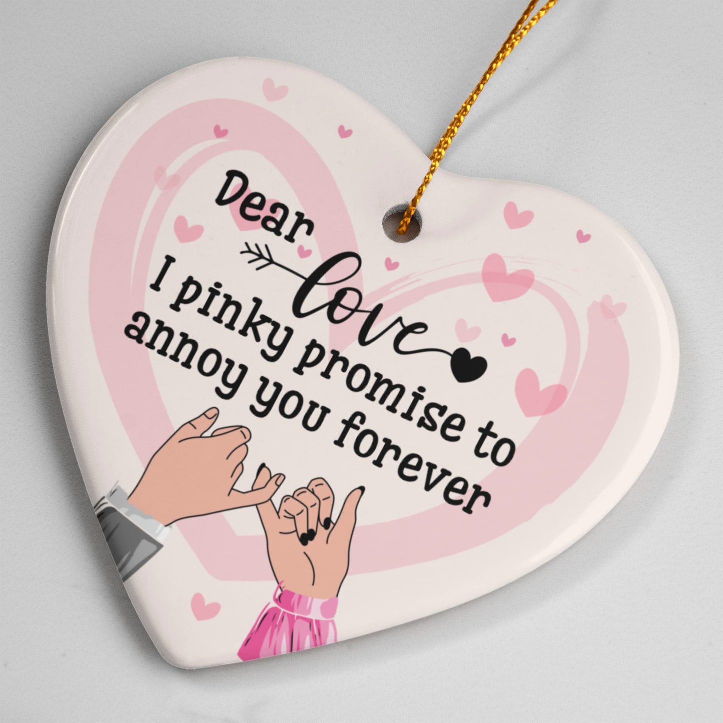 Sample for Joe - ceramic heart ornament