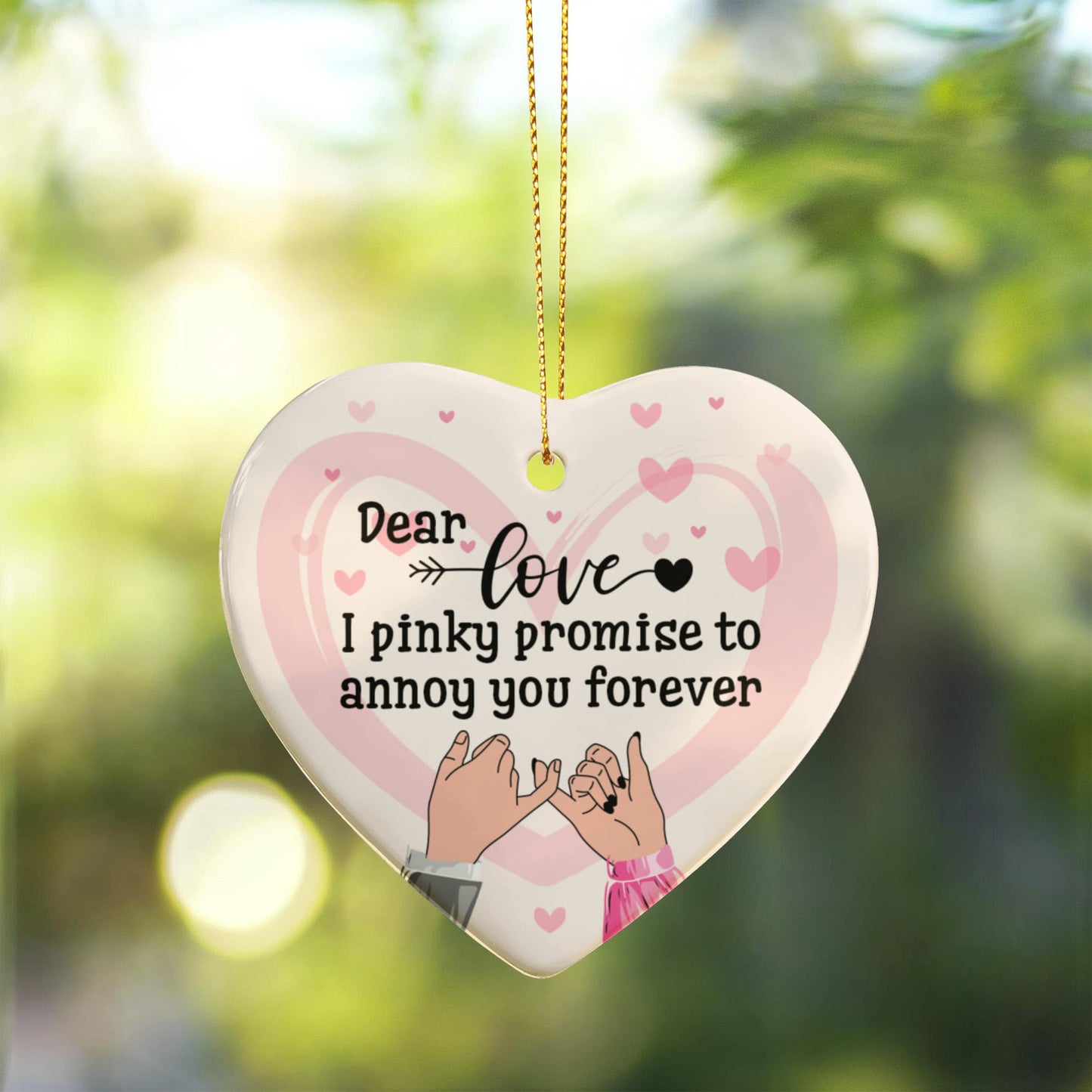 Sample for Joe - ceramic heart ornament