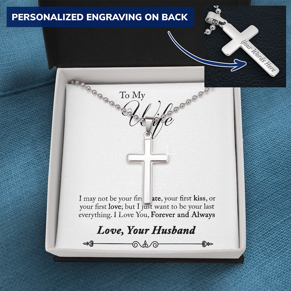 Quang Vo - Stainless Steel Cross (ball chain) with engraving
