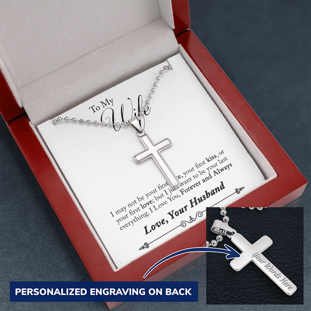Quang Vo - Stainless Steel Cross (ball chain) with engraving