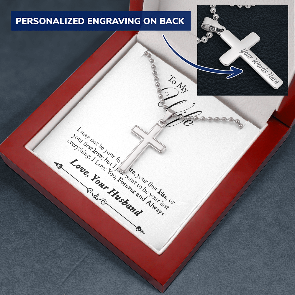 Quang Vo - Stainless Steel Cross (ball chain) with engraving