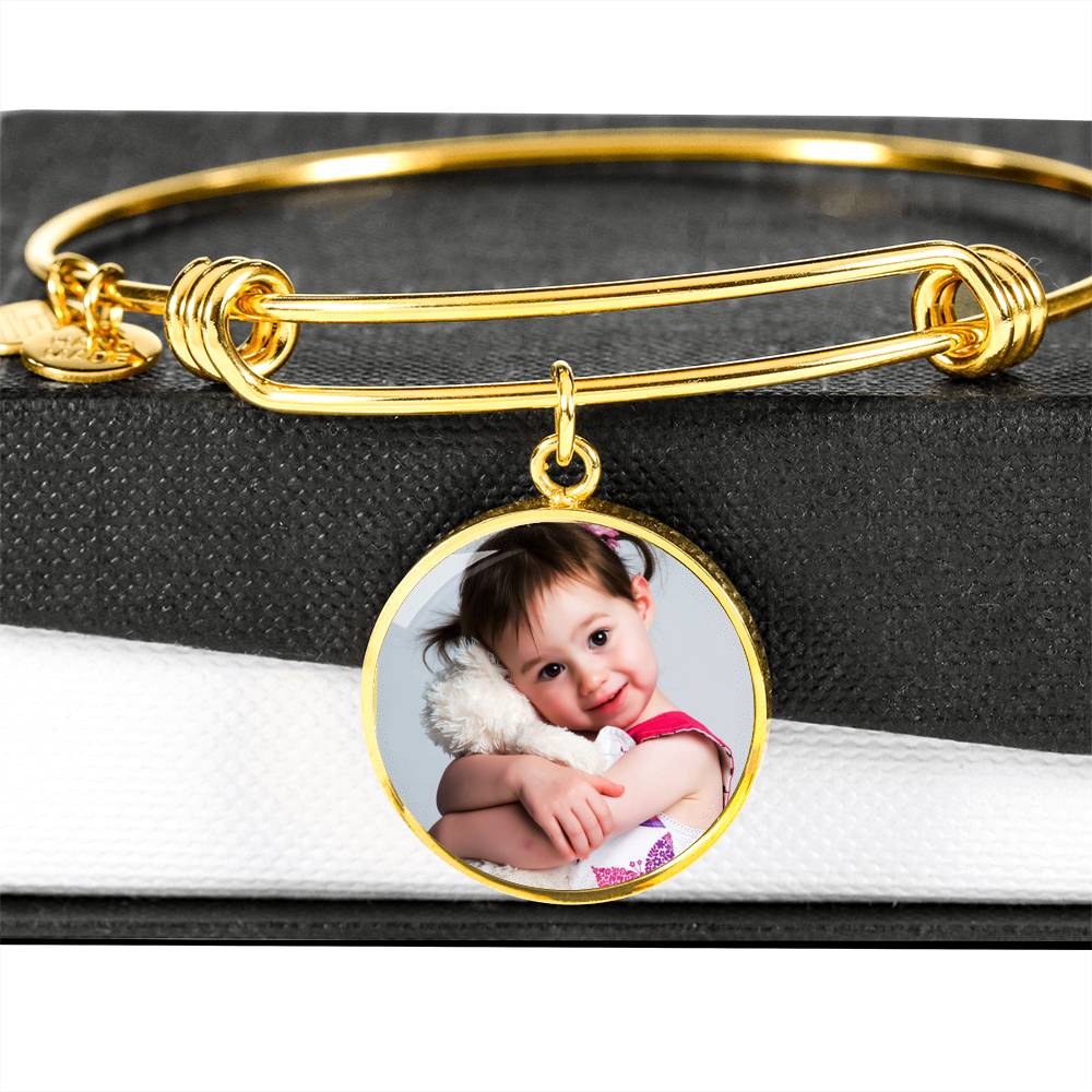 Sample Circle Bangle - Little Girl Photo