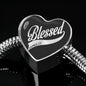 Heart Charm Sample - Blessed