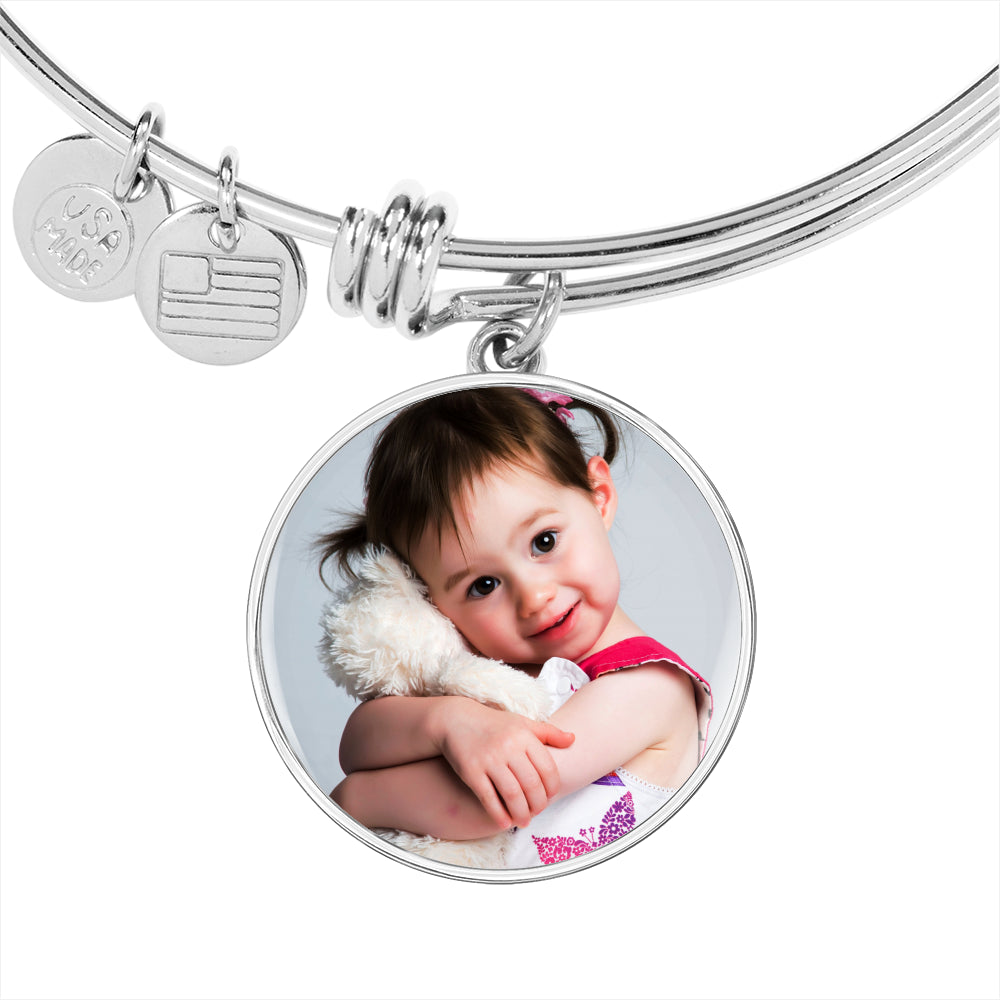 Sample Circle Bangle - Little Girl Photo