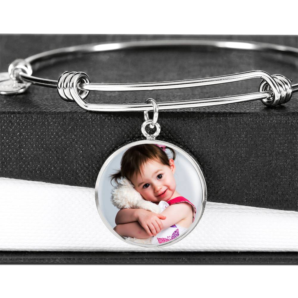 Sample Circle Bangle - Little Girl Photo