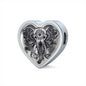 Sample Heart Charm - Elephant Transparent