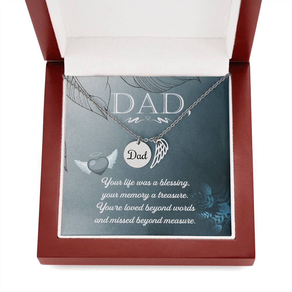 Sample for Joe - Memorial Dad Necklace 9/30