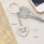 Sample for Joe - Heart Keychain Engraved 9/28