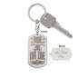 Sample for Joe - Dog Tag Keychain Engraved 9/28