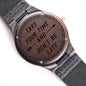 Sample for Joe - Wood Watch Engraved 9/27