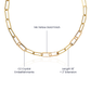 Sample for Joe - CZ Paperclip Chain Necklace 9/30