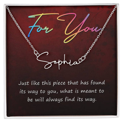 Signature Name Necklace 10/11
