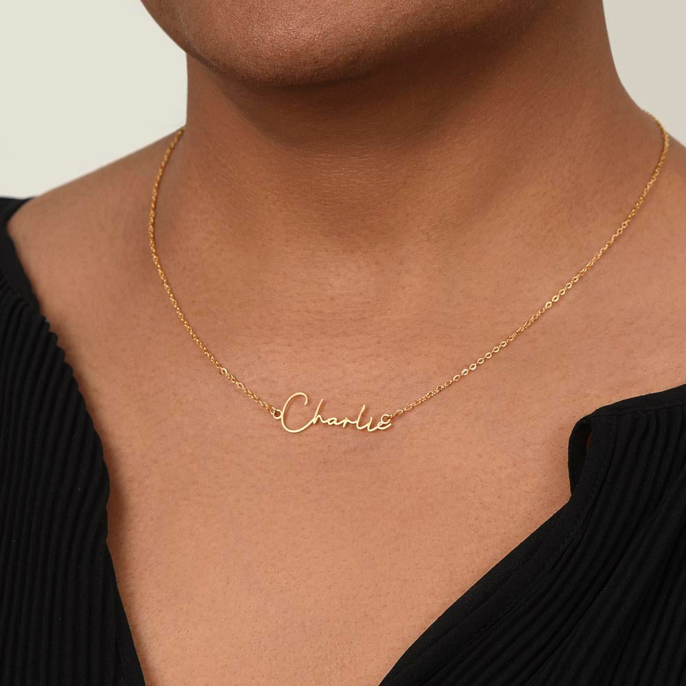 Sample for Joe - Signature Name Necklace 9/30