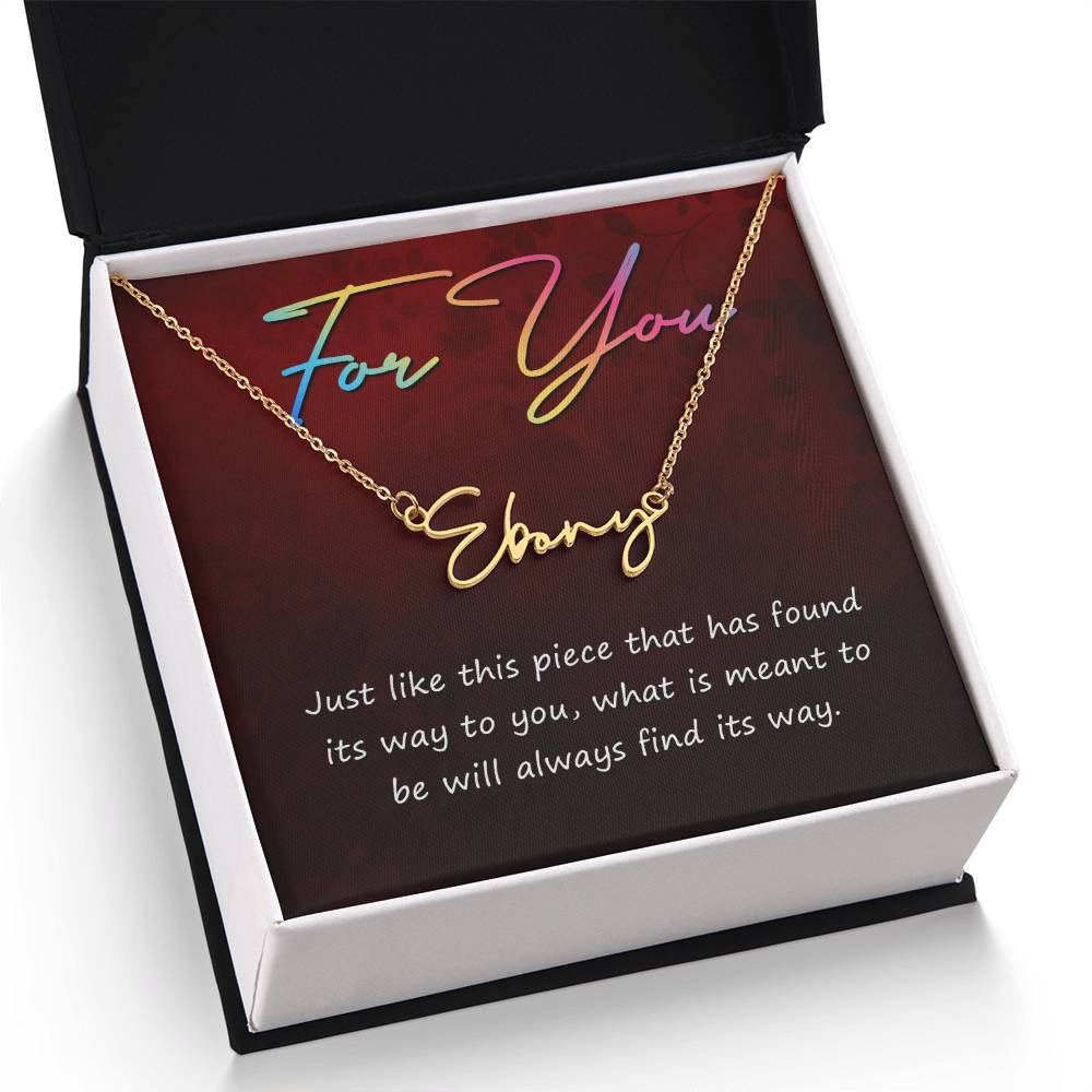 Signature Name Necklace 10/11