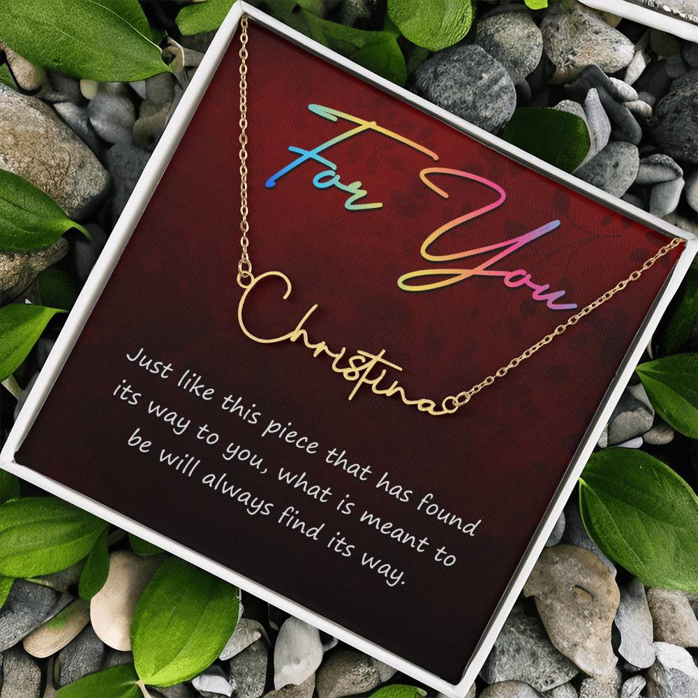 Signature Name Necklace 10/11