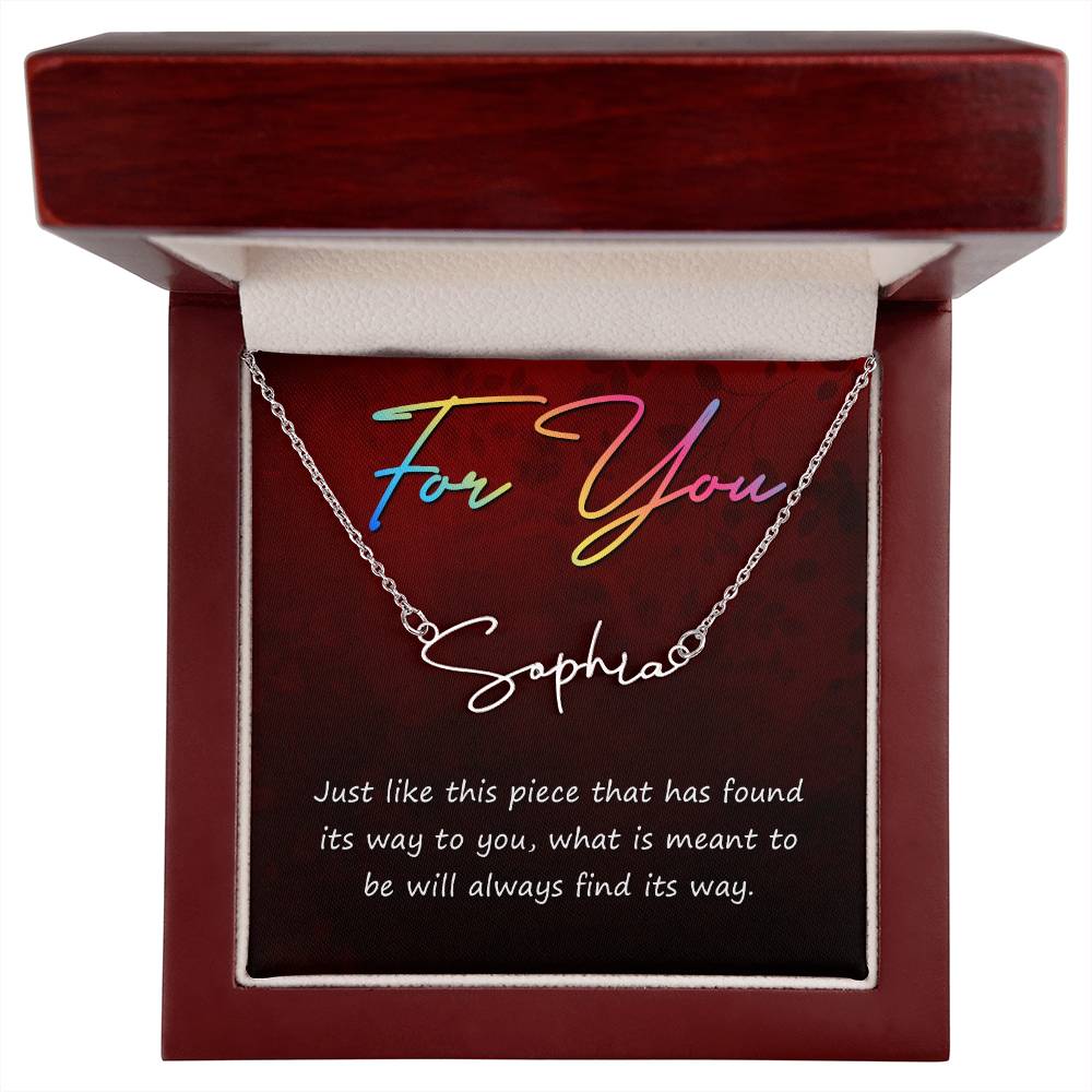 Signature Name Necklace 10/11