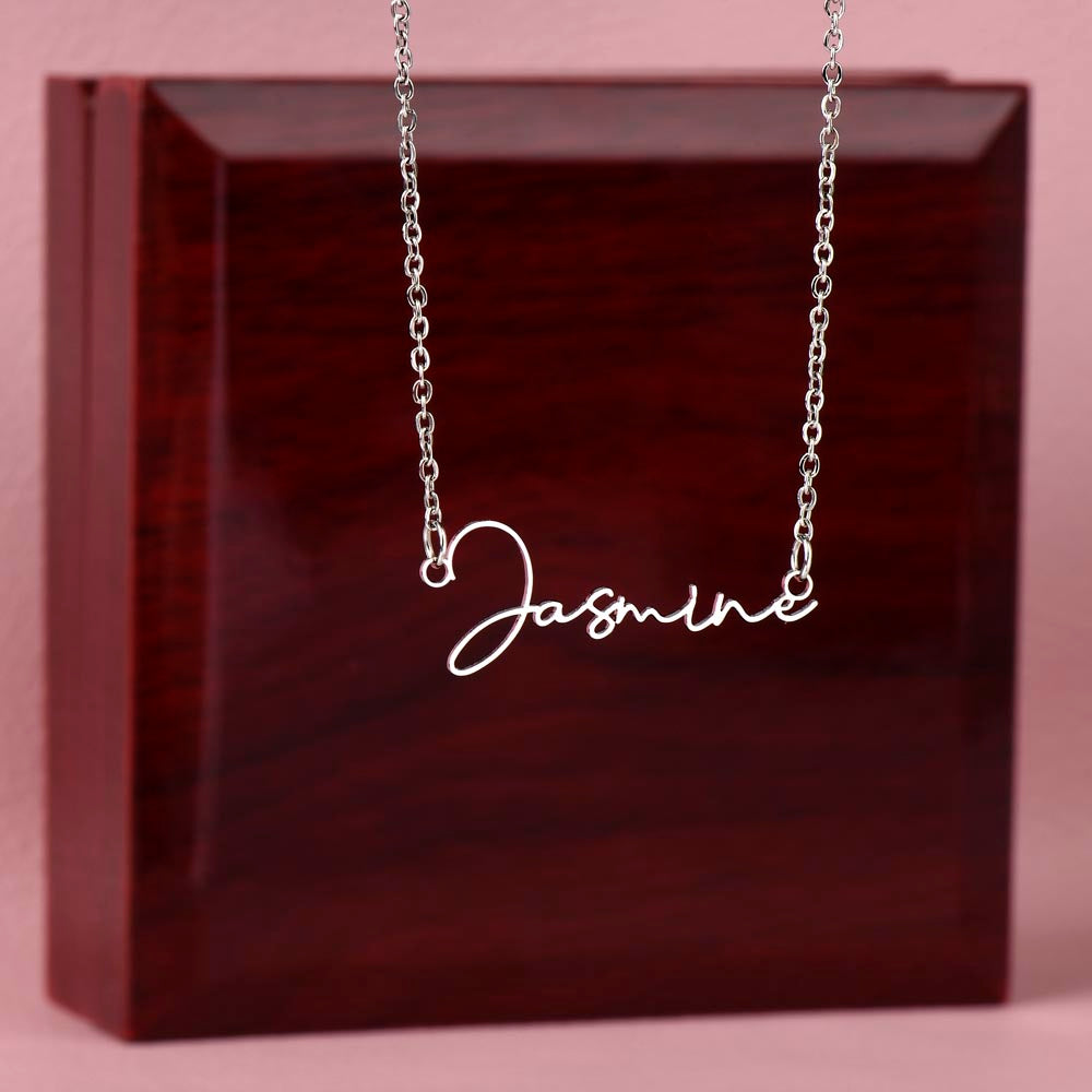 Sample for Joe - Signature Name Necklace 9/30