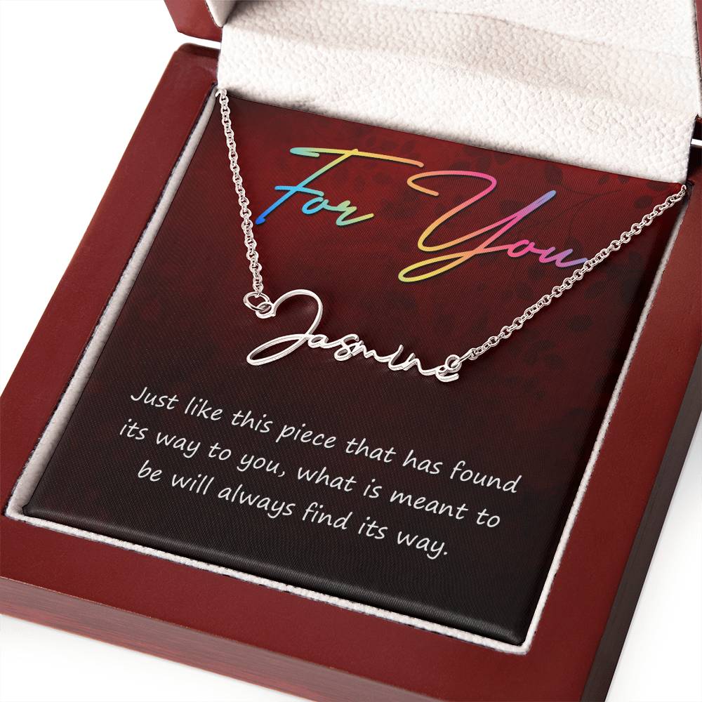 Signature Name Necklace 10/11