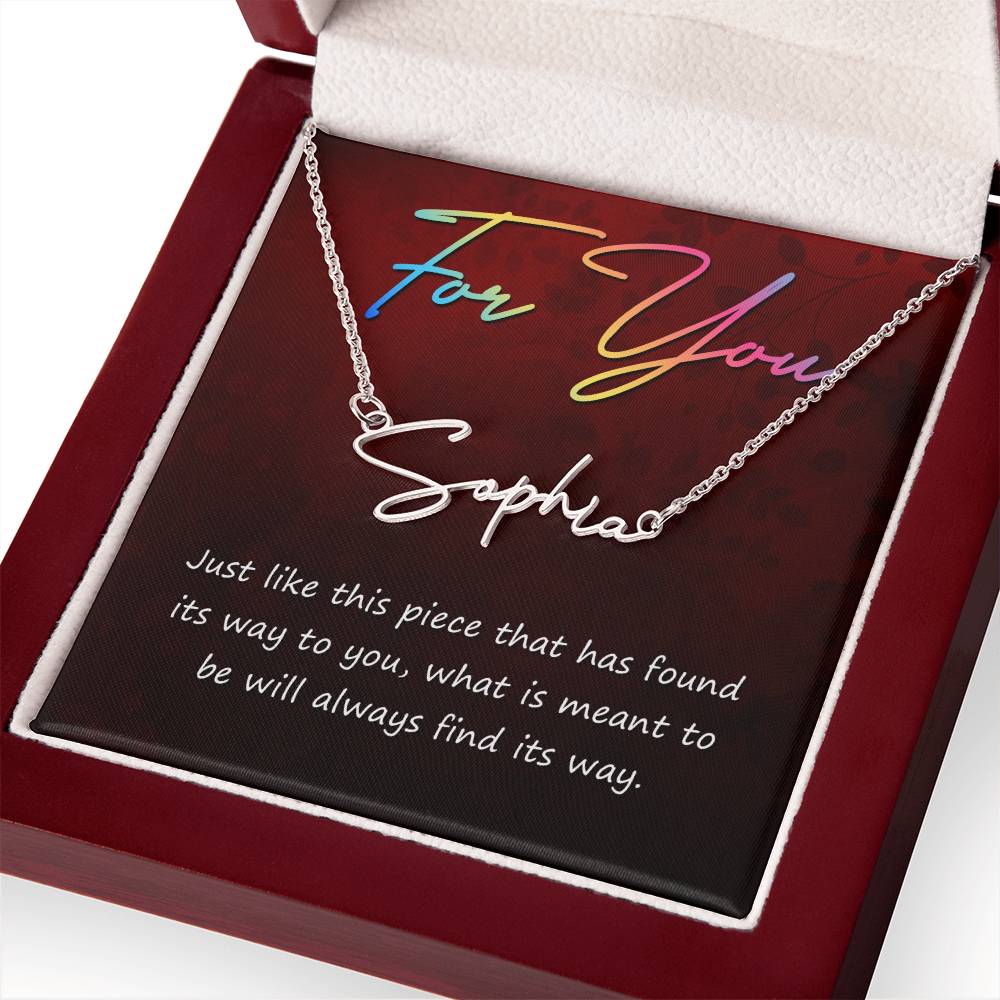 Signature Name Necklace 10/11