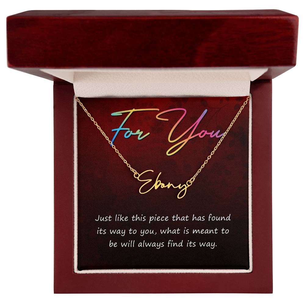 Signature Name Necklace 10/11