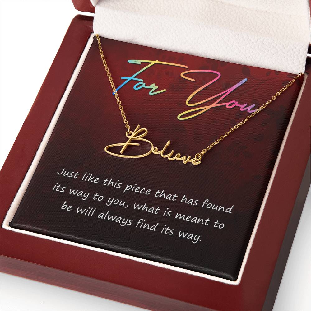 Signature Name Necklace 10/11