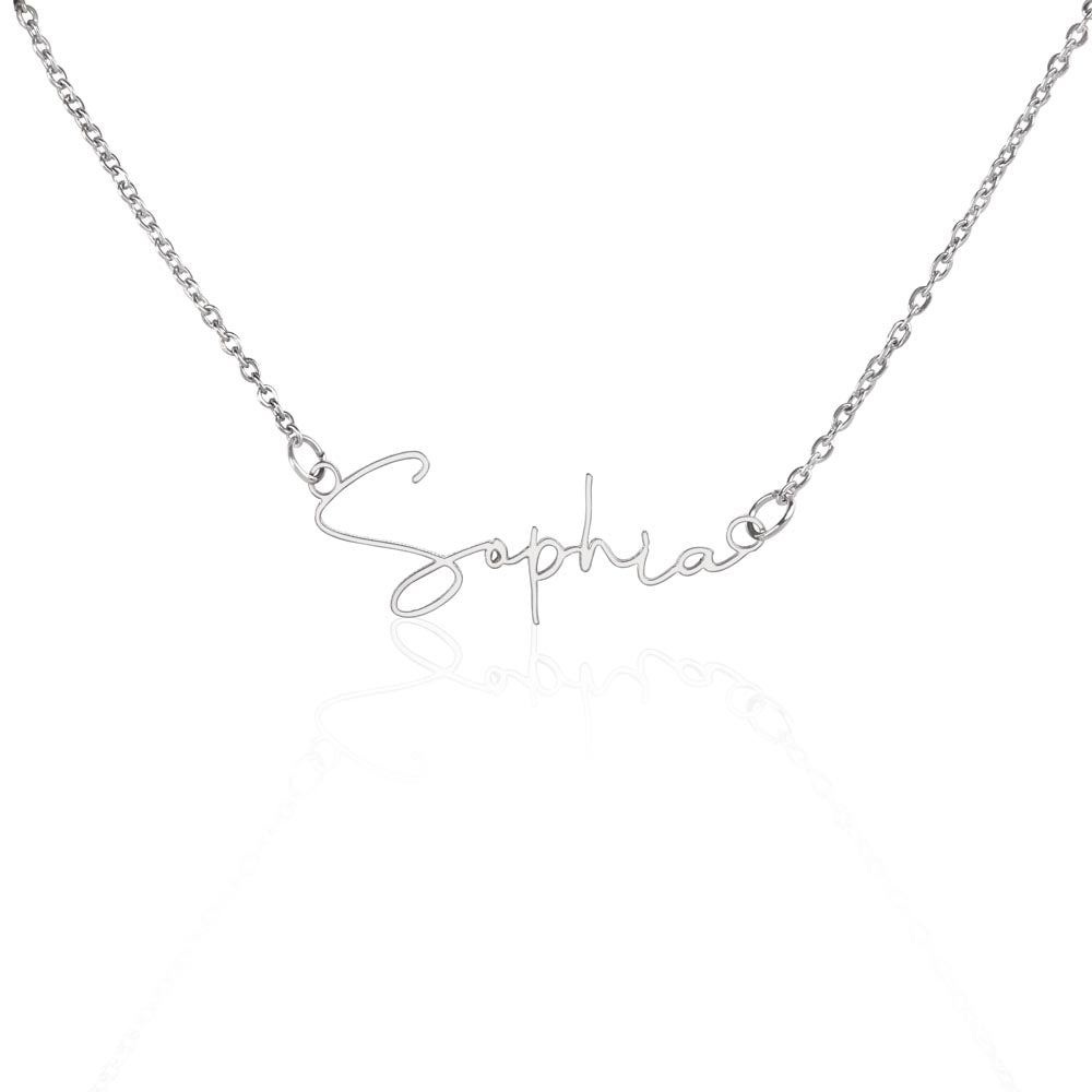 ninemonthsamples - signature name necklace