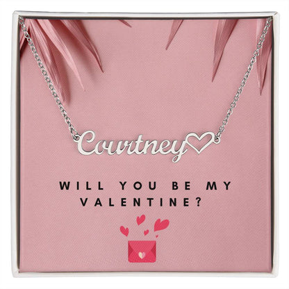 Heart Name - BU - Name Necklace - TK Test