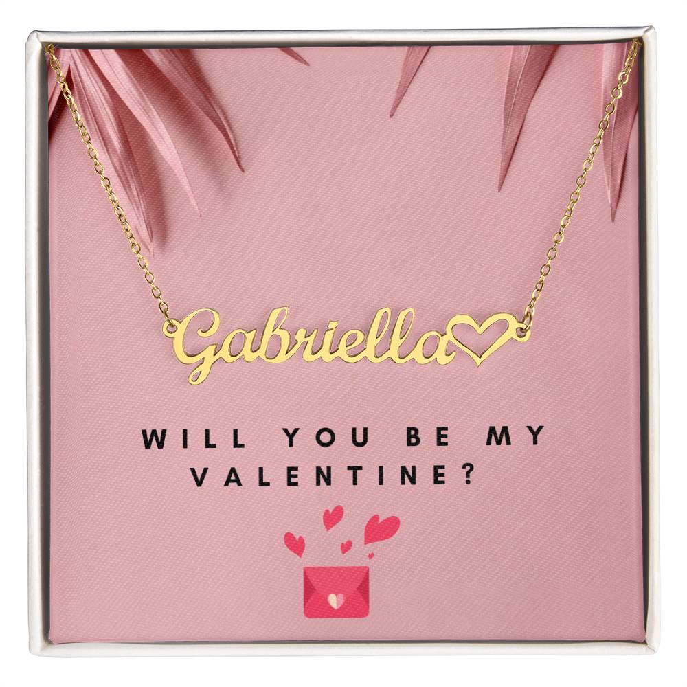 Heart Name - BU - Name Necklace - TK Test