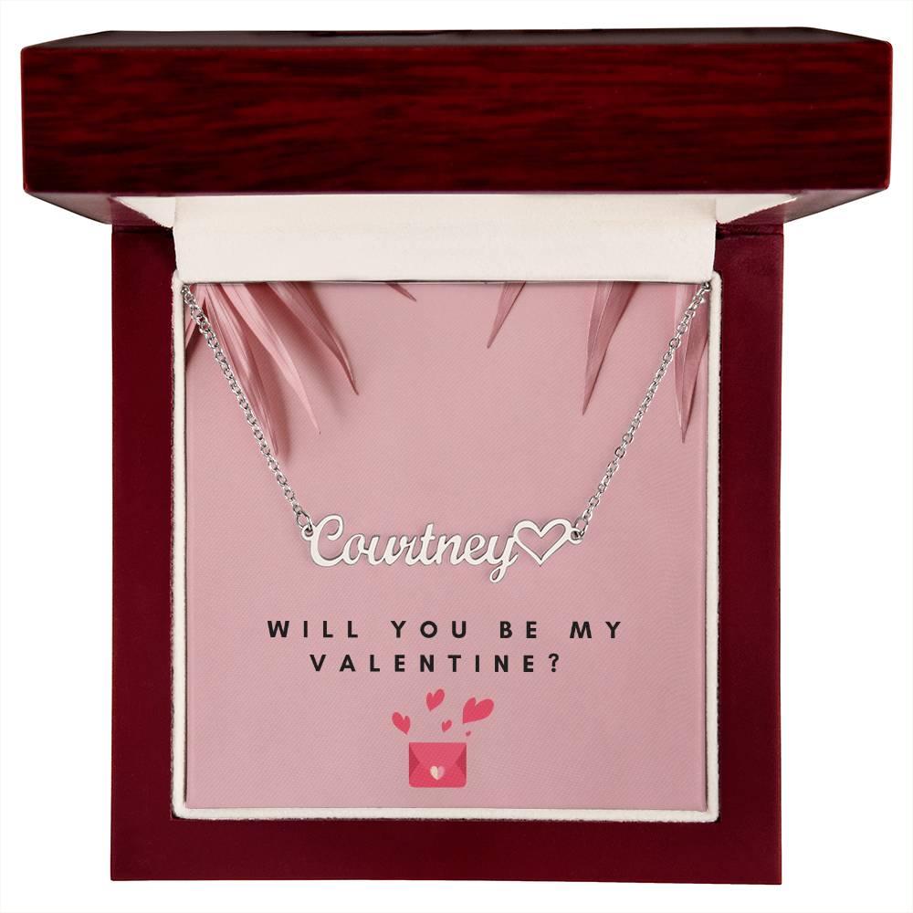 Heart Name - BU - Name Necklace - TK Test