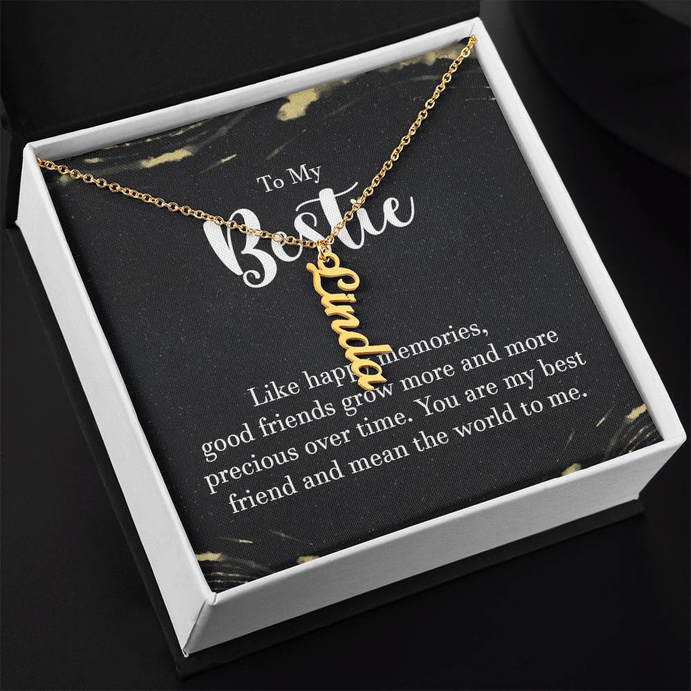 Sample for Joe - Vertical Name Necklace 9/30