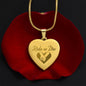 Sample for Joe - Engraved Heart Necklace 9/28