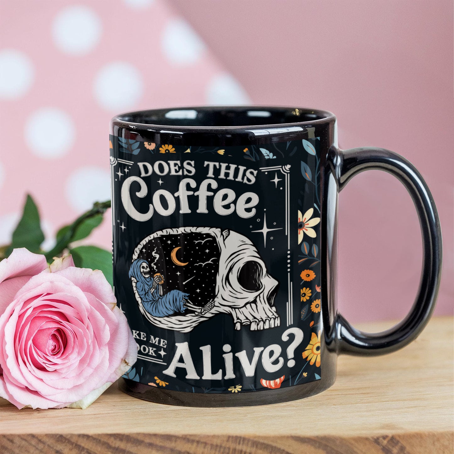 Sample for Joe - Black Ceramic Mug 15 oz.