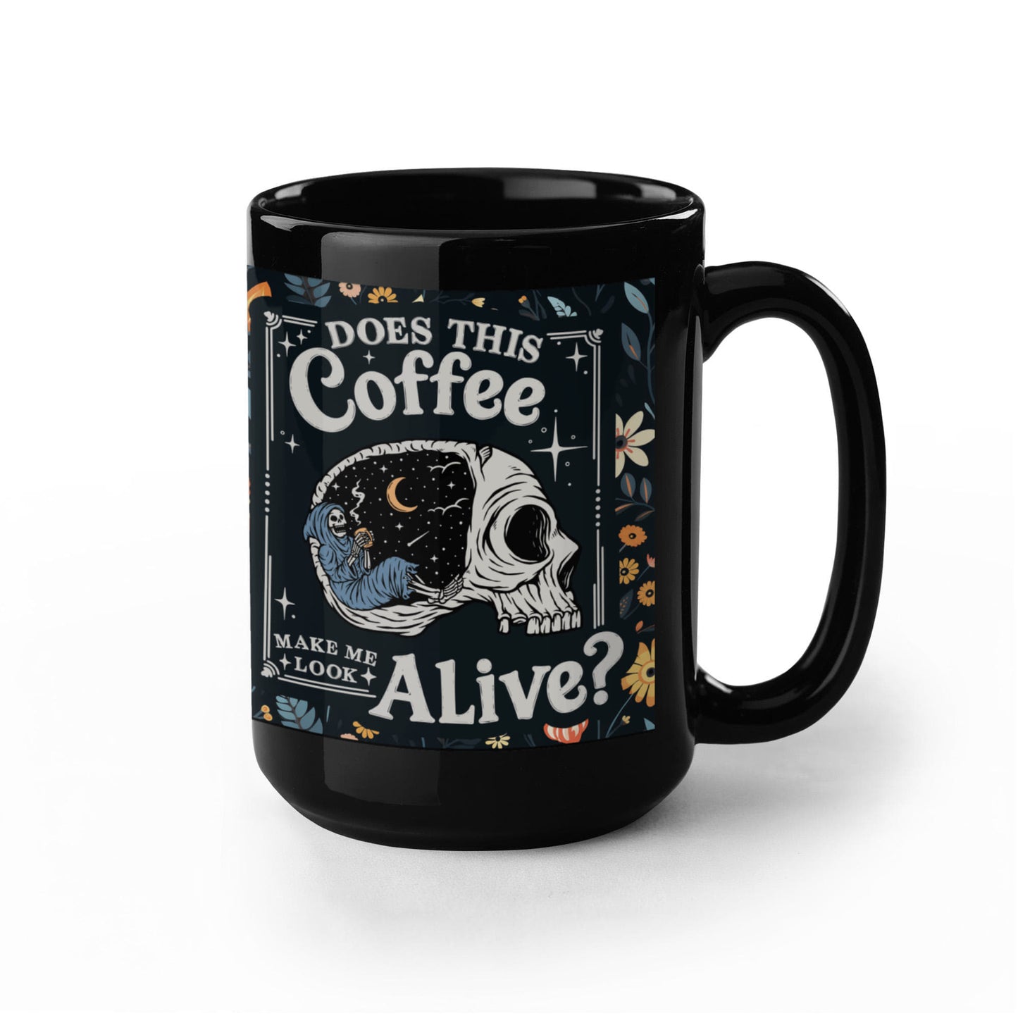 Sample for Joe - Black Ceramic Mug 15 oz.