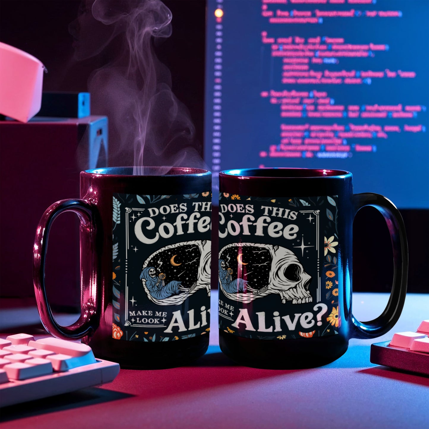 Sample for Joe - Black Ceramic Mug 15 oz.