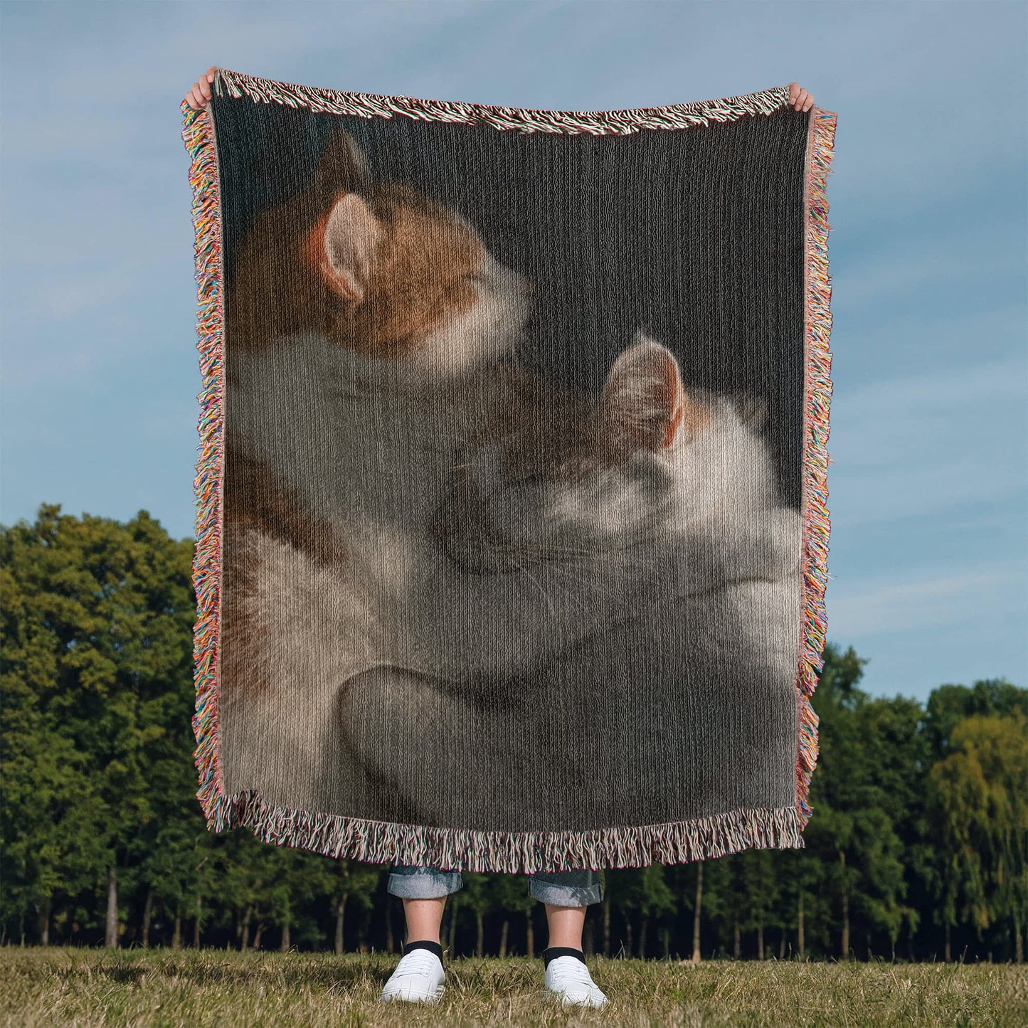 Sample for Joe - Photo Heirloom Woven Blanket37x52 portrait