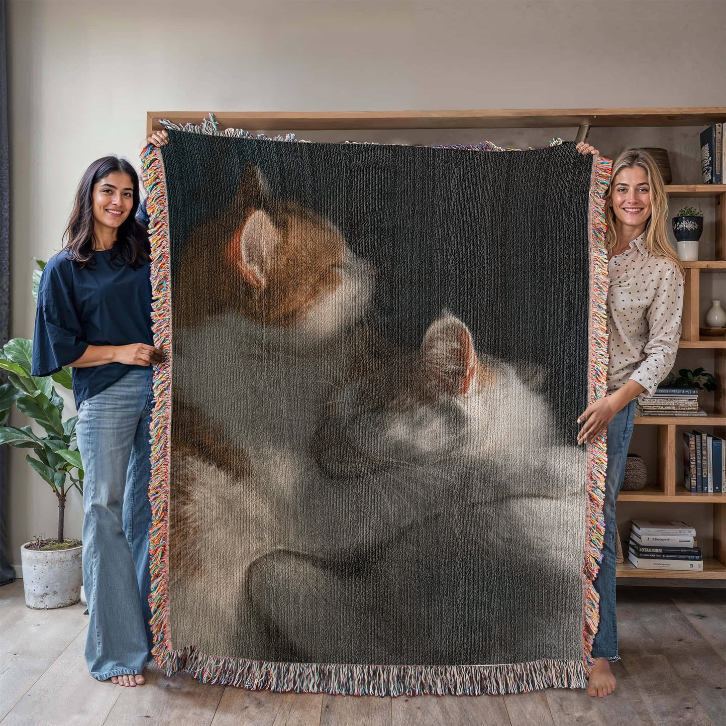 Sample for Joe - Photo Heirloom Woven Blanket37x52 portrait