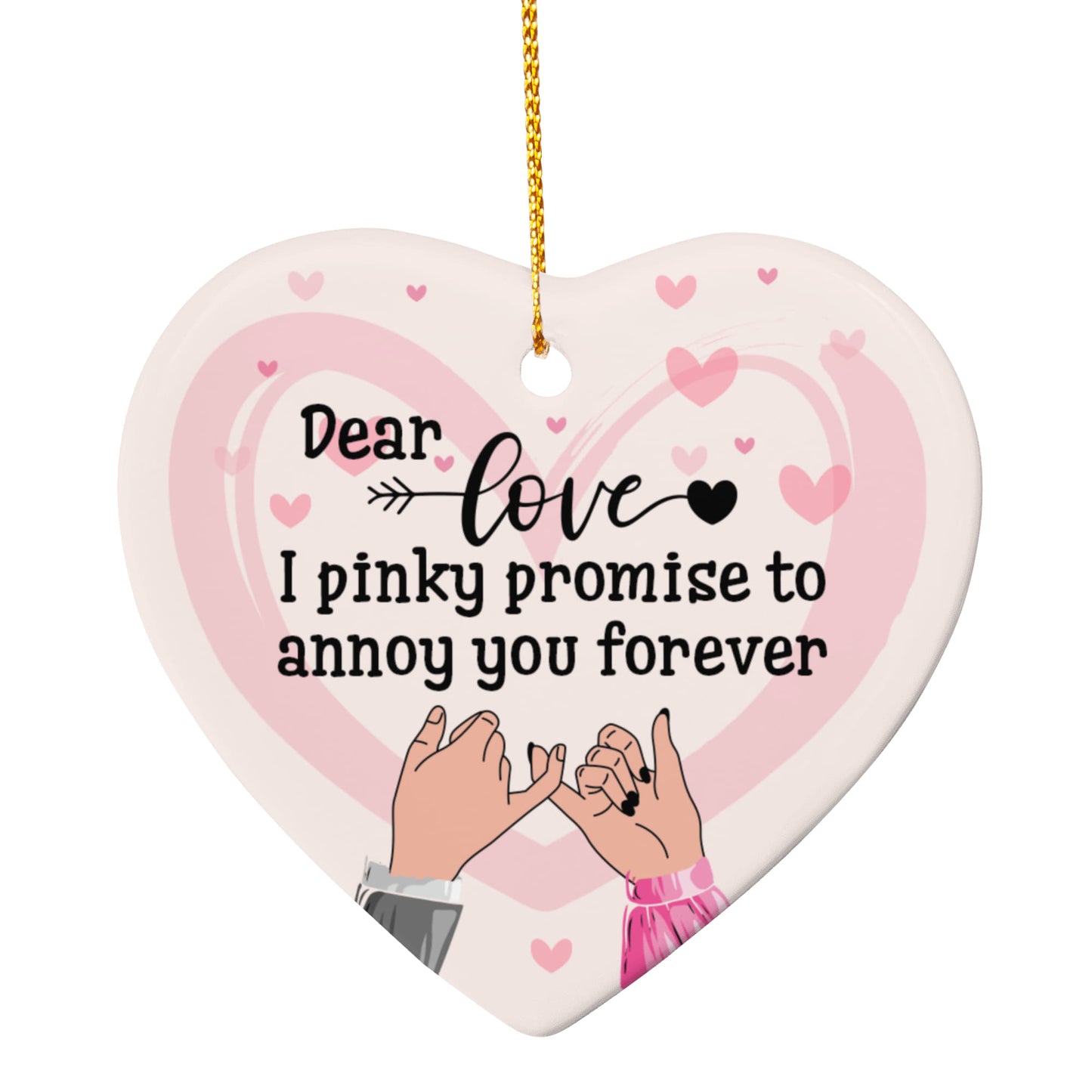 Sample for Joe - ceramic heart ornament