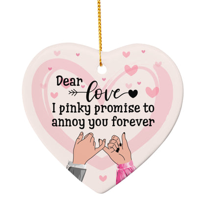 Sample for Joe - ceramic heart ornament