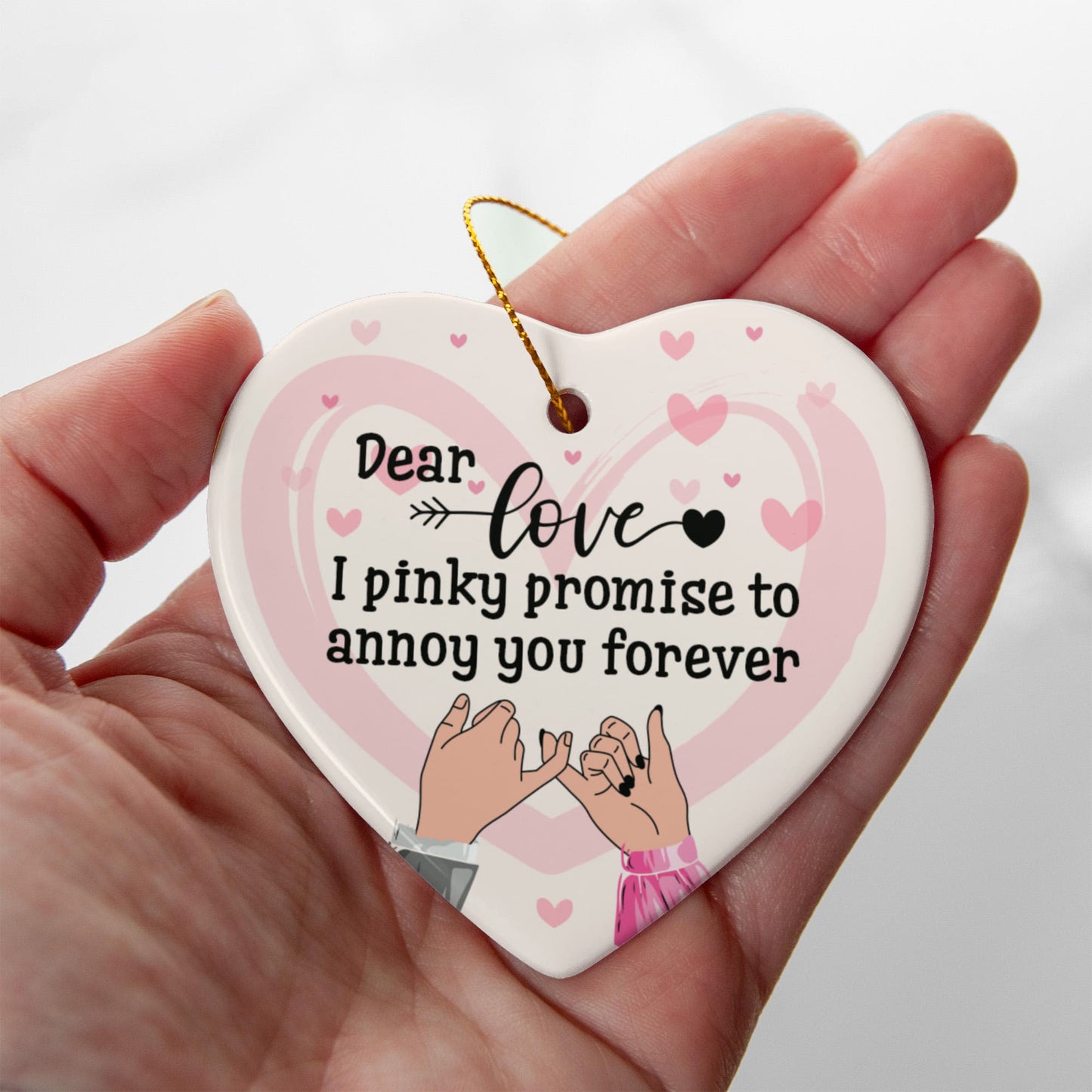 Sample for Joe - ceramic heart ornament