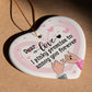 Sample for Joe - ceramic heart ornament