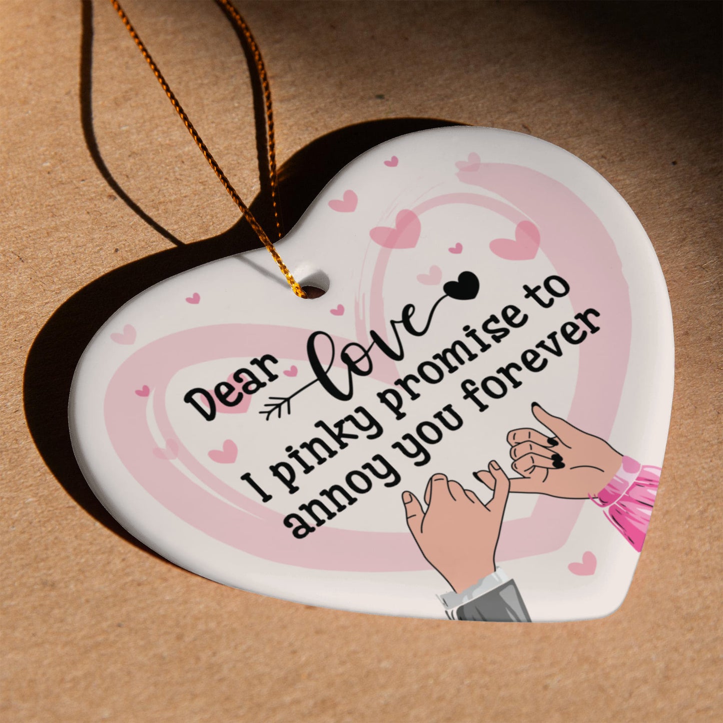 Sample for Joe - ceramic heart ornament