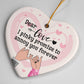 Sample for Joe - ceramic heart ornament