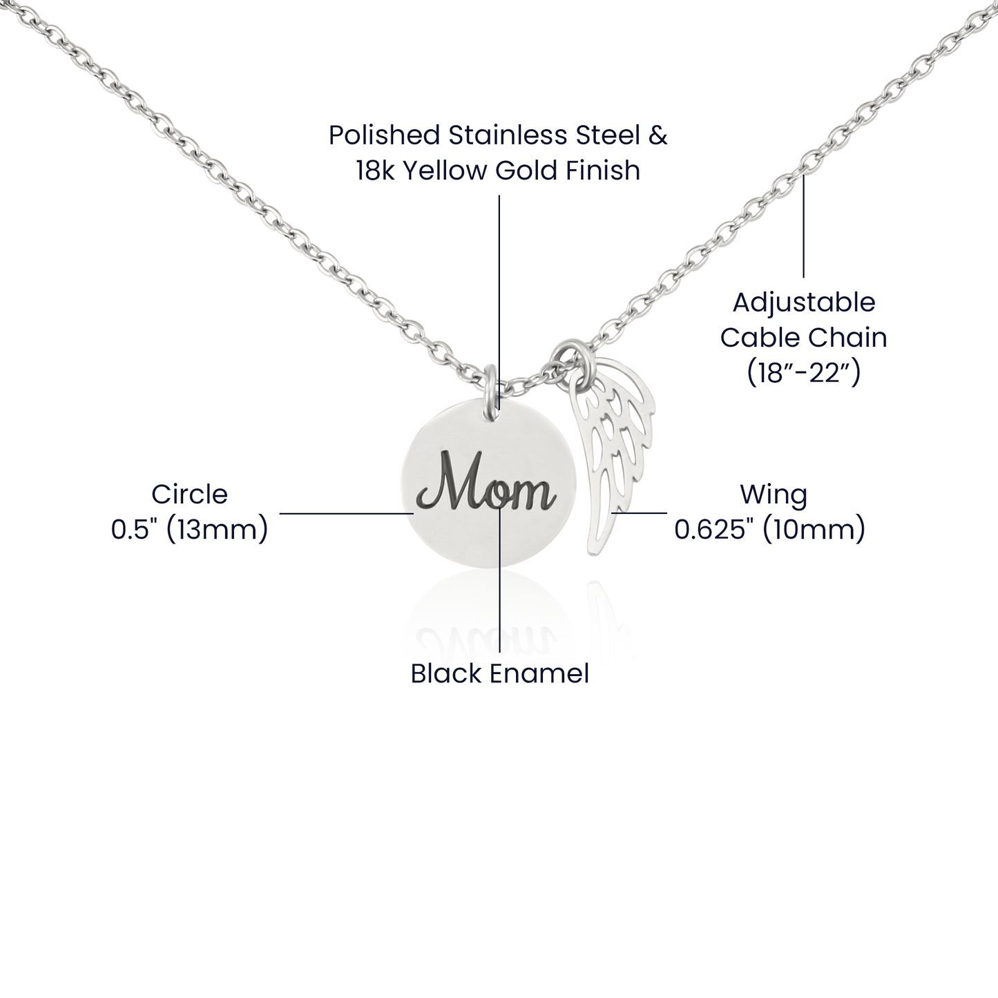 Sample for Joe - Memorial Mom Necklace 9/30