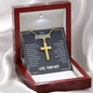 Gold Cross - regular snake chain