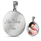 Sample Circle Pendant - Little Girl Photo