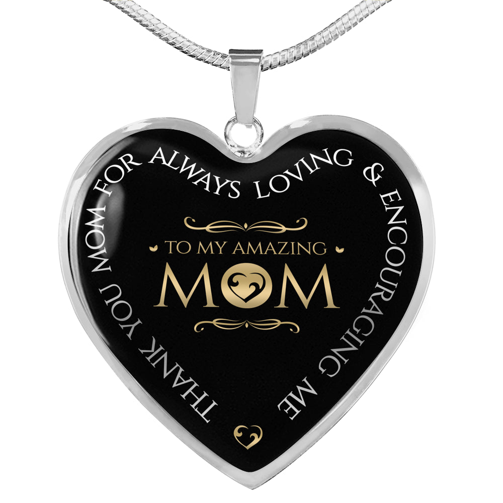 Sample Heart Necklace - To My Amazing Mom