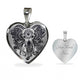 Sample Heart Necklace - Transparent Elephant