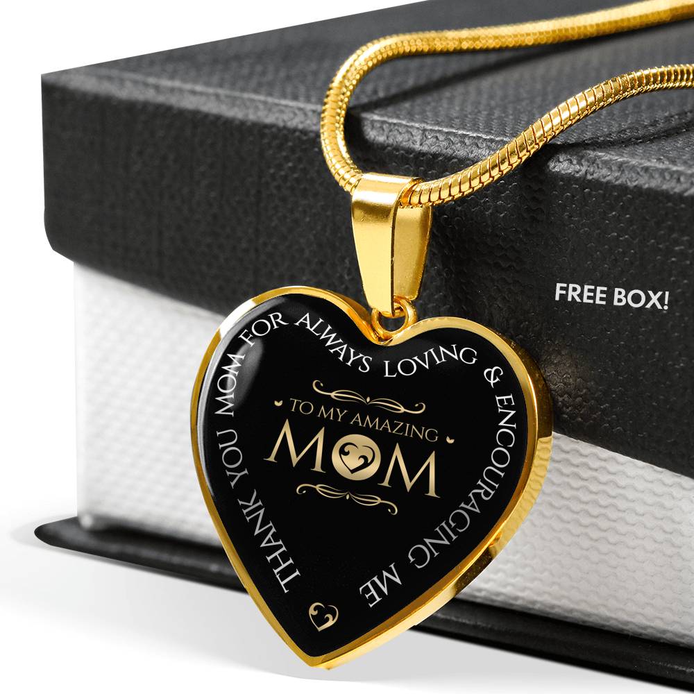 Sample Heart Necklace - To My Amazing Mom
