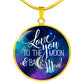 Sample Circle Pendant - Love You To The Moon & Back