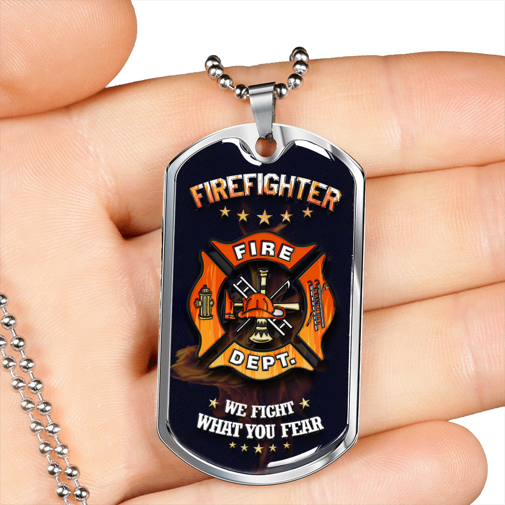 Sample Dog Tag - Firefighter